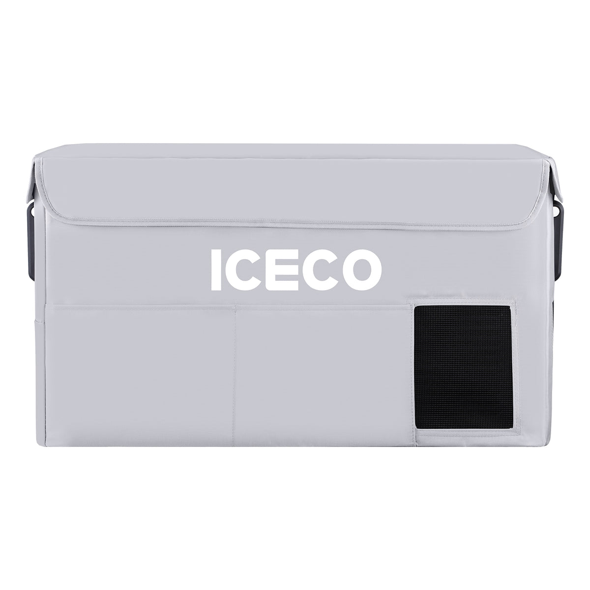 Alternate view of the ICECO Insulated Cover for VL35ProS Fridge, a quilted insulated cover for the portable fridge