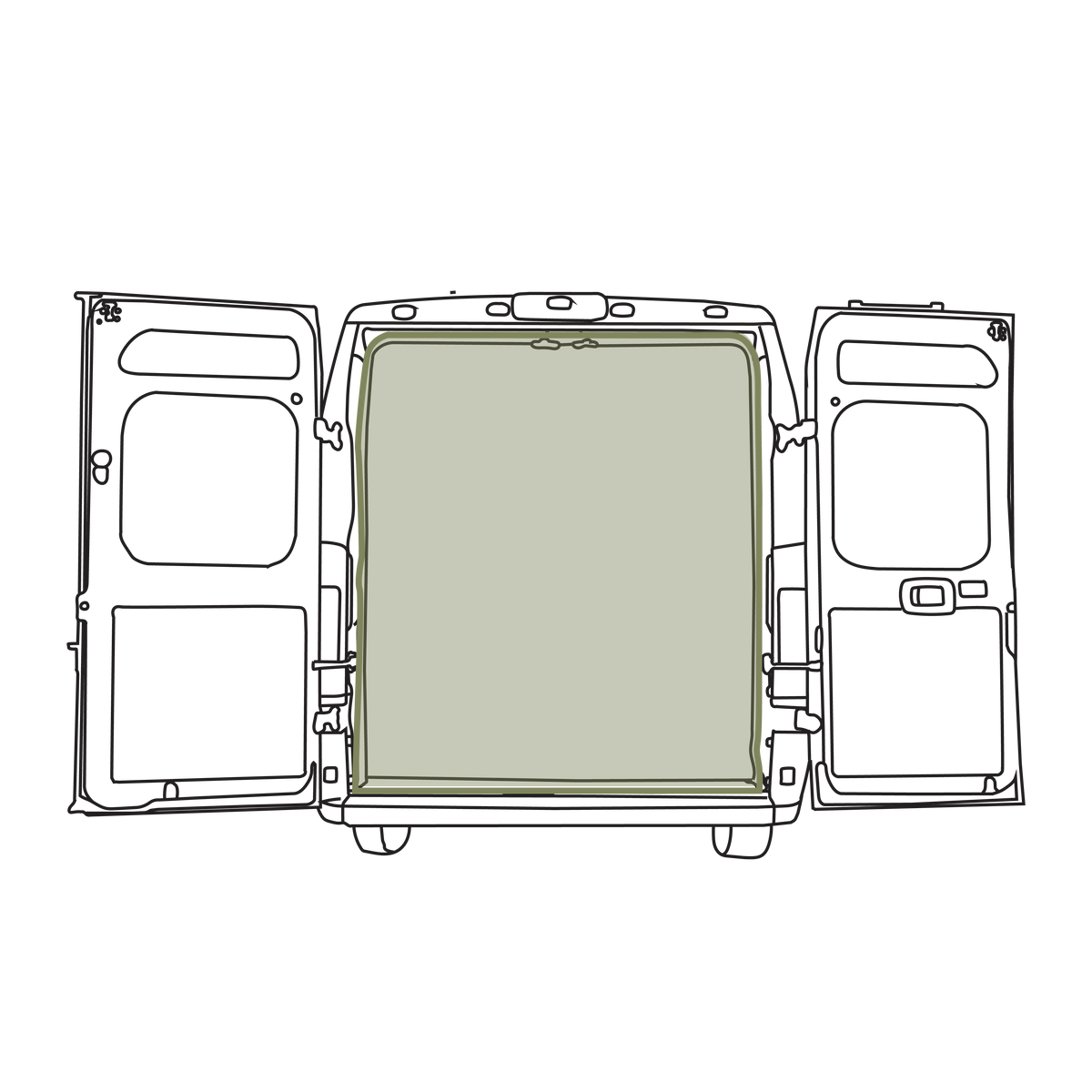 Ram Promaster Bug Screen - Rear Door