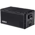 ICECO VL90ProD dual zone 12 volt fridge freezer, a 90 liter compressor chest fridge in black
