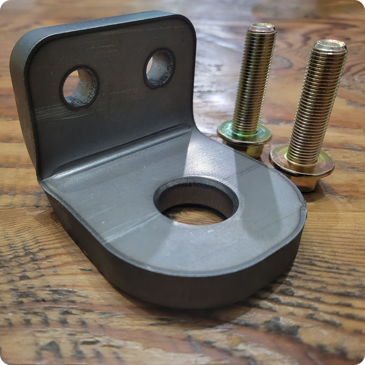 Overland Custom Design Toyota rear recovery point, a heavy steel recovery eye for the rear chassis