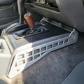 Overland Custom Design 80 Series console MOLLE panel kit fitted around the Land Cruiser console