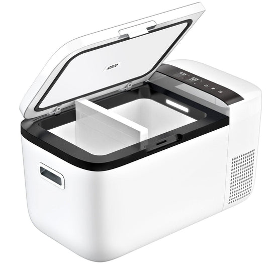 Alternate view of the ICECO GO20 Dual Zone 12 Volt Portable Fridge Freezer, a 12 volt compressor fridge for overland travel
