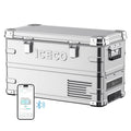 ICECO APL35 dual zone aluminium 12 volt fridge, a 35 liter chest fridge with an alloy body