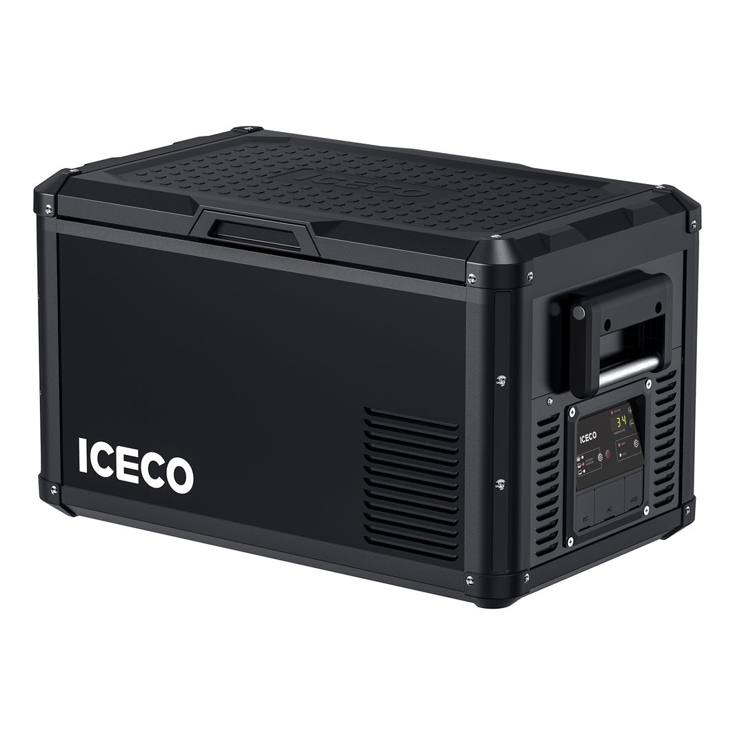 ICECO VL35ProS single zone portable fridge freezer, a 35 liter 12 volt compressor chest fridge