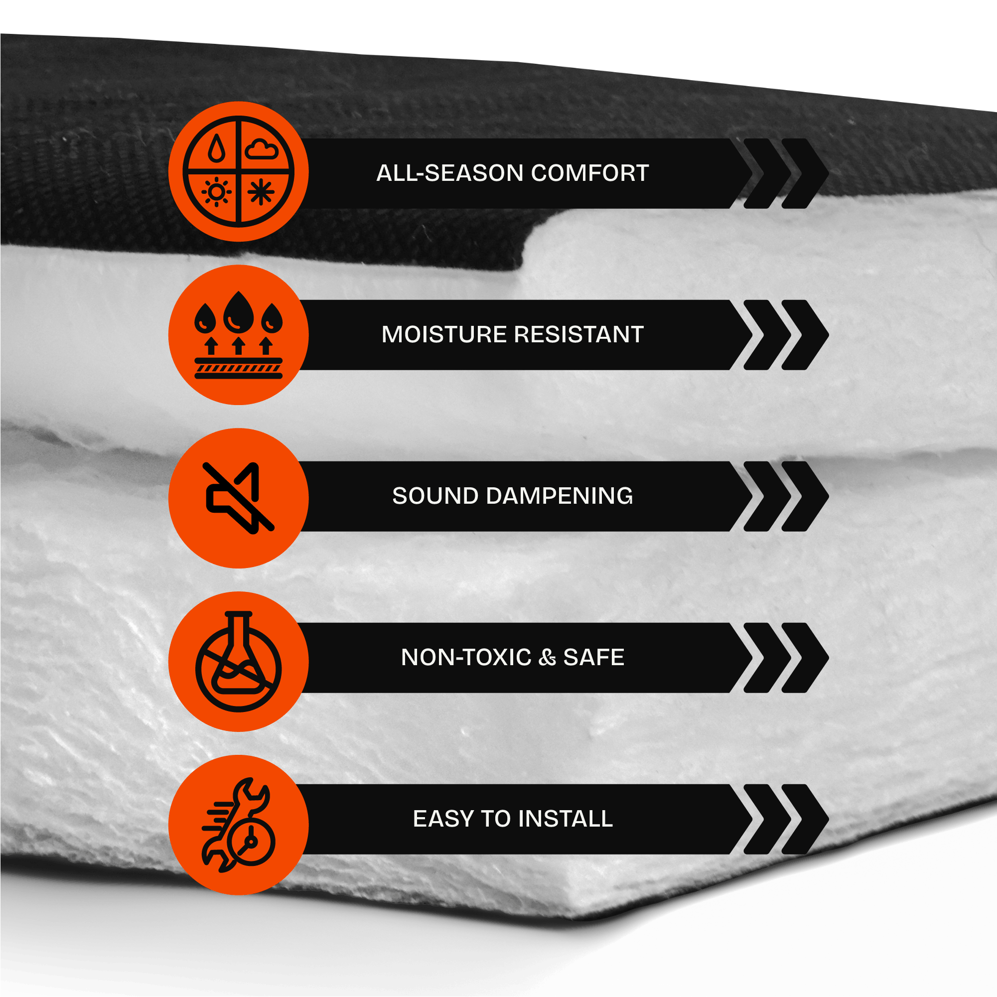 3M™ Thinsulate™ SM600L Acoustic Thermal Sound Deadening Insulation for Automotive Camper and Cargo Vans