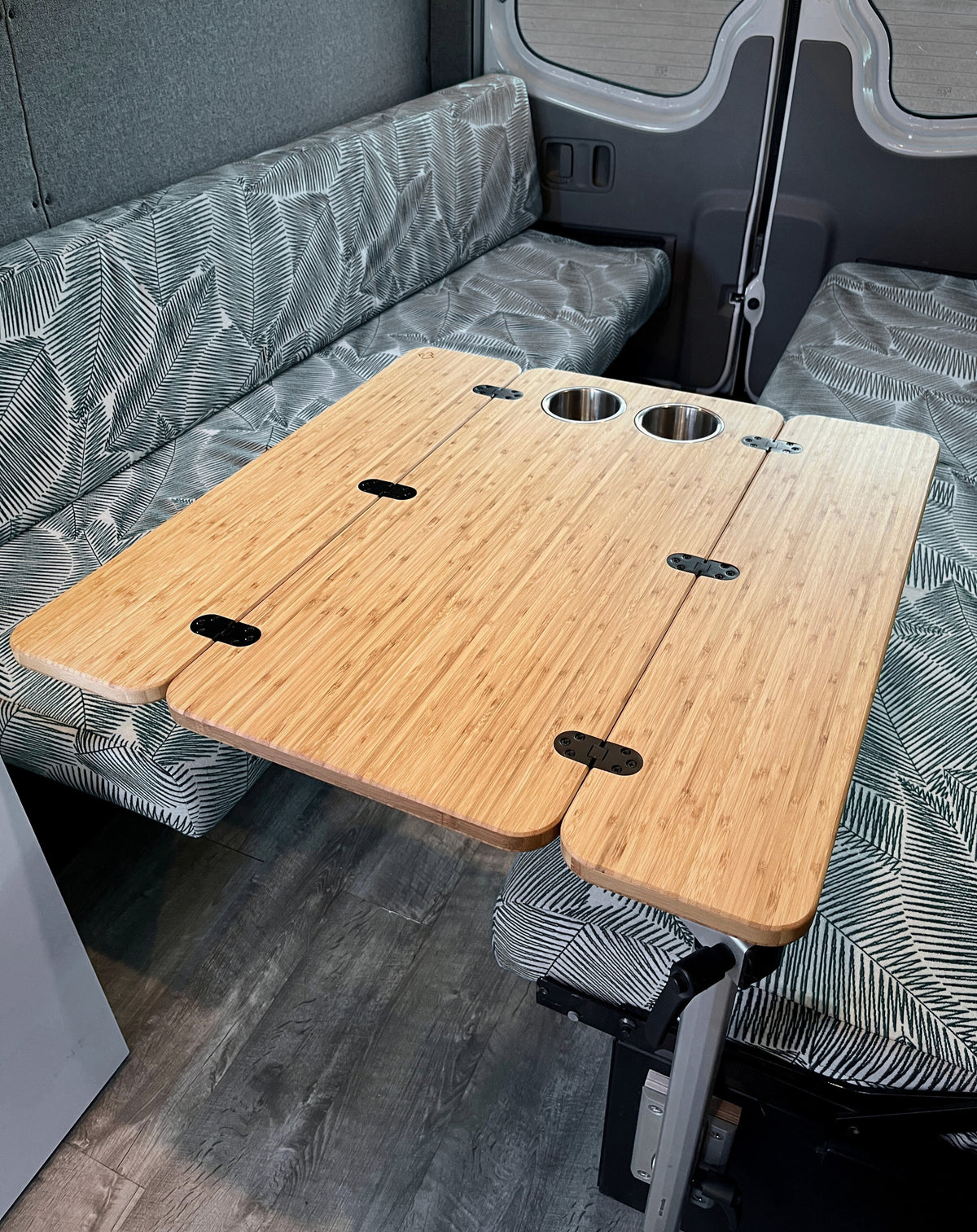 The Elite Bamboo Table 3/4" Thick For Camper Vans and RVs