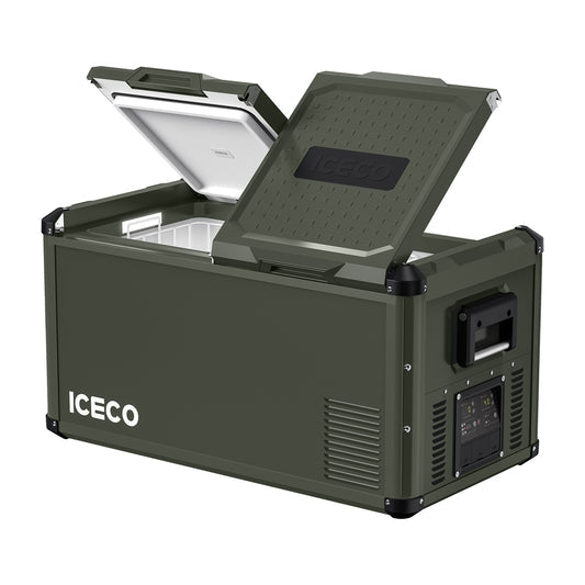 Gallery view of the ICECO VL75ProD Dual Zone 12 Volt Fridge Freezer, a 12 volt compressor fridge for overland travel