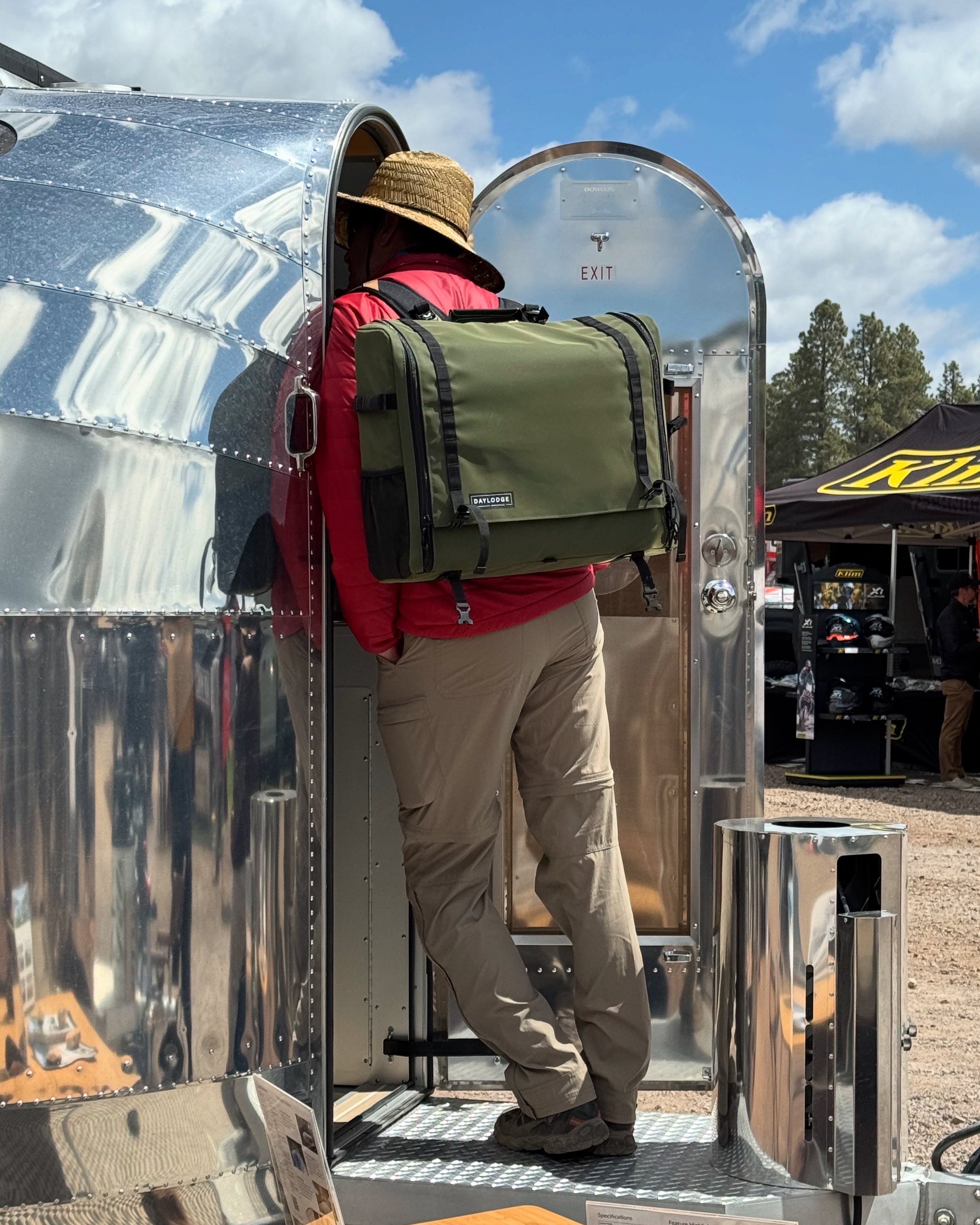 Additional view of the DAYLODGE Workspace Backpack Straps, part of a vehicle based camp and travel setup