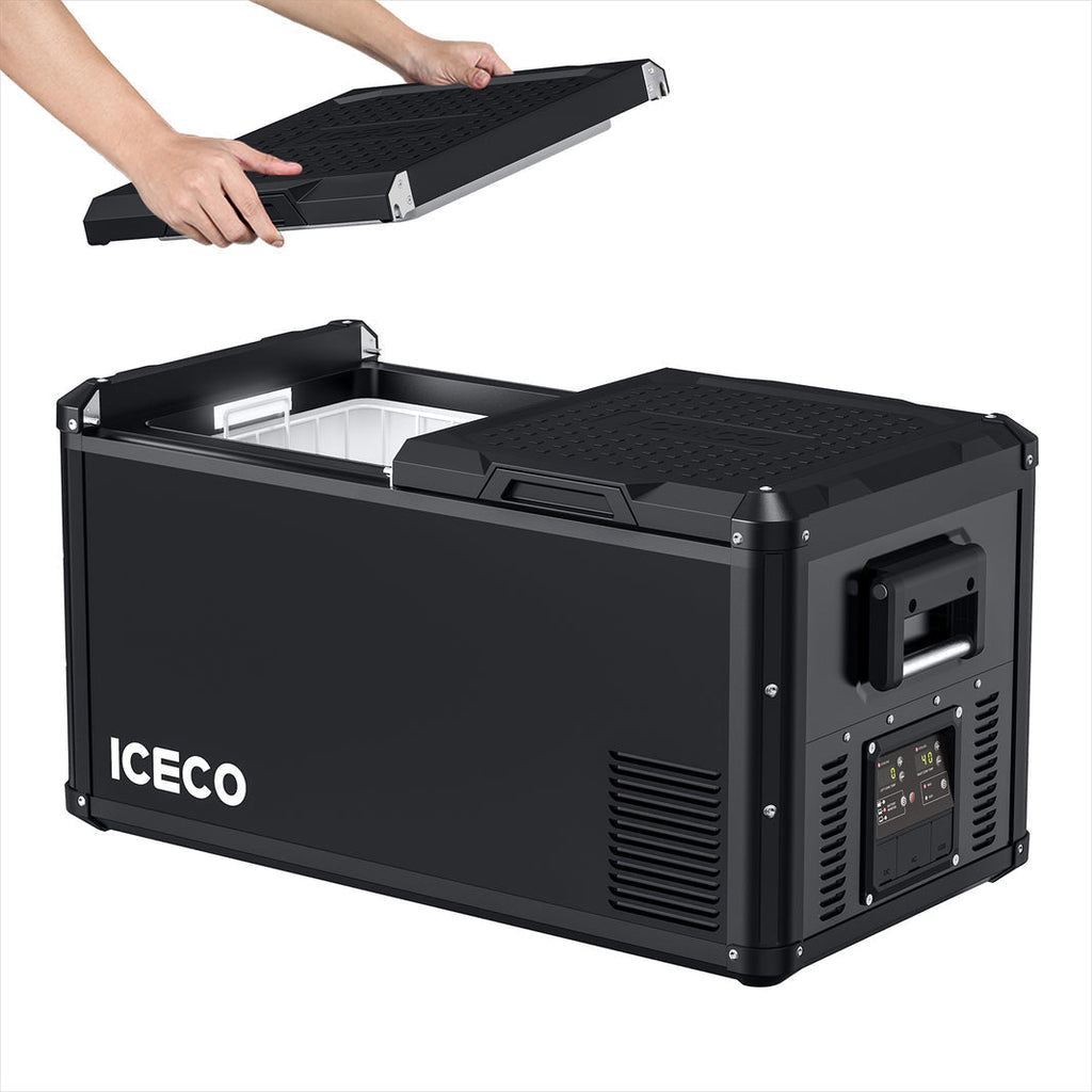 Additional view of the ICECO VL75ProD Dual Zone 12 Volt Fridge Freezer, a 12 volt compressor fridge for overland travel