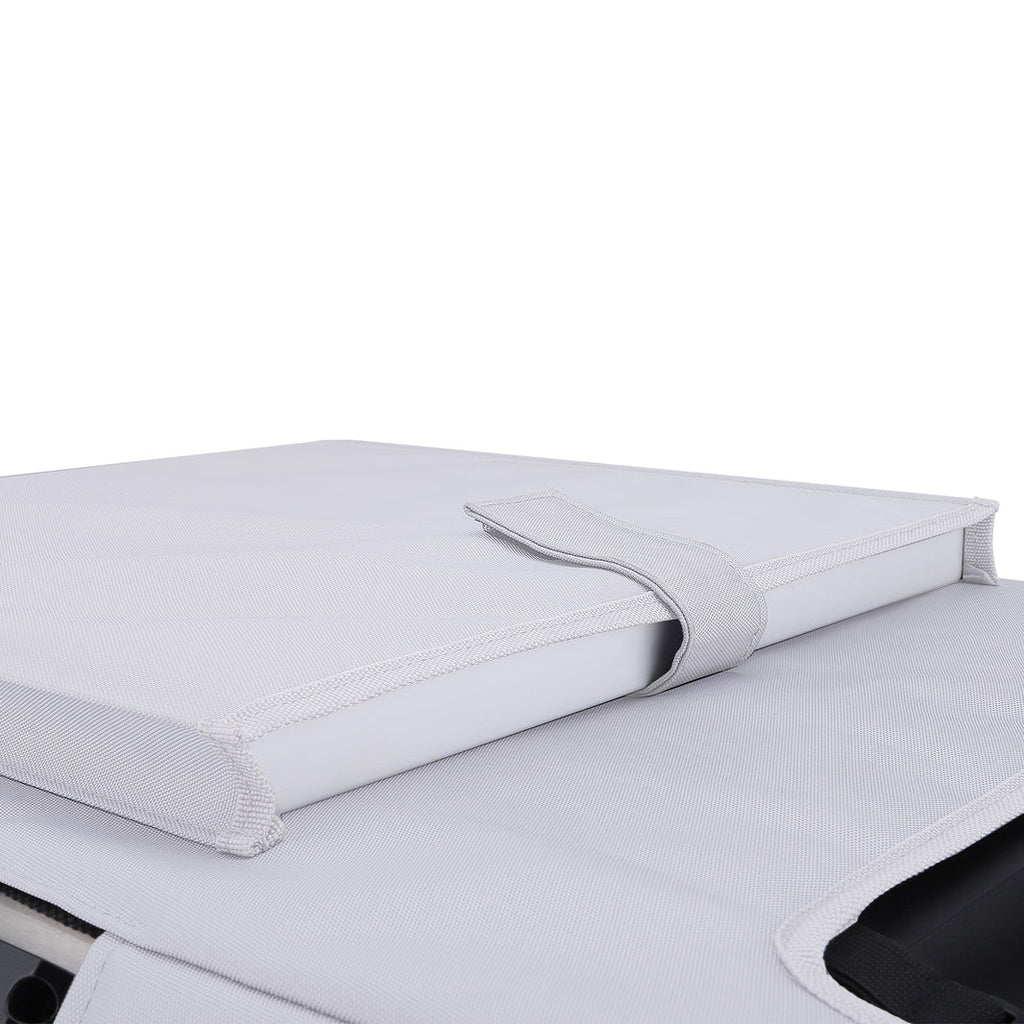 Further view of the ICECO Insulated Cover for APL55 Fridge, a quilted insulated cover for the portable fridge