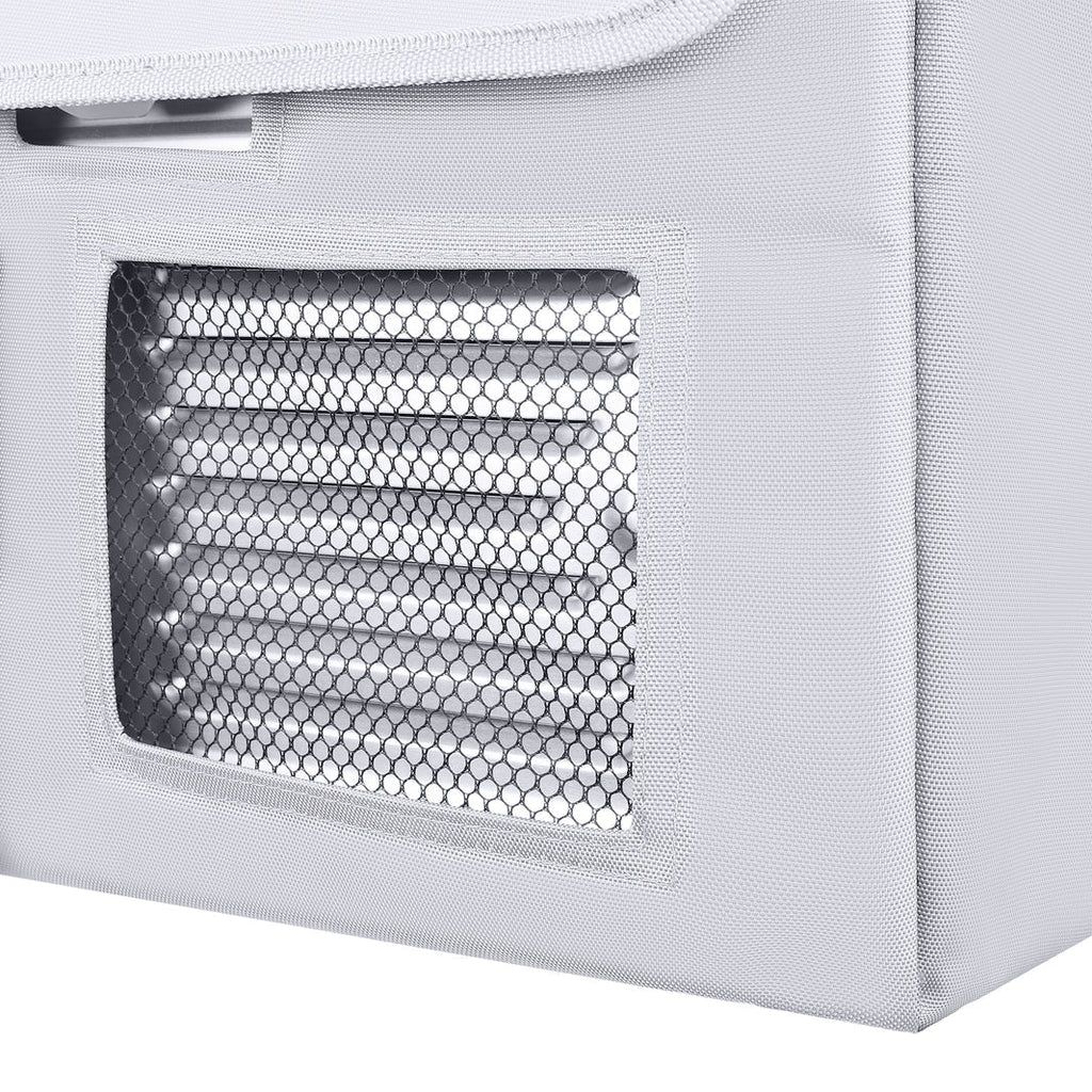 Wider view of the ICECO Insulated Cover for APL20 Fridge, a quilted insulated cover for the portable fridge