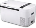 ICECO GO20 dual zone 12 volt portable fridge freezer, a compact white and black chest cooler