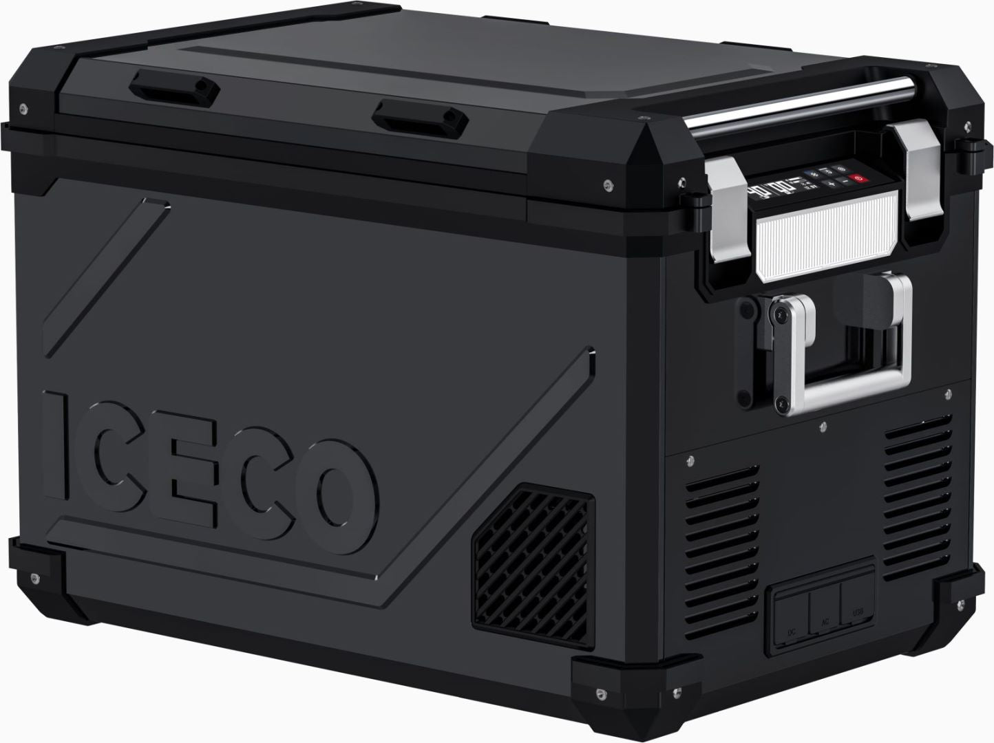 Wider view of the ICECO APL55 Dual Zone 12 Volt Fridge, a 12 volt compressor fridge for overland travel