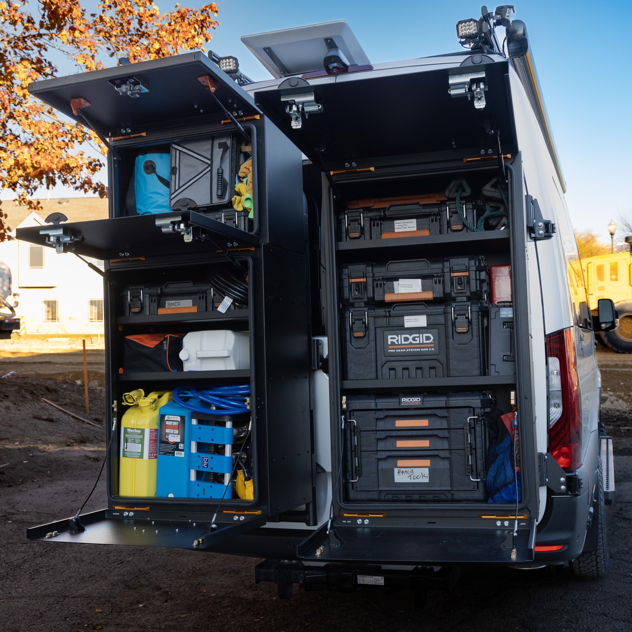 Wider view of the Avatar Offroad Mega Large Van Storage Box, part of the Avatar Offroad van storage and overland range