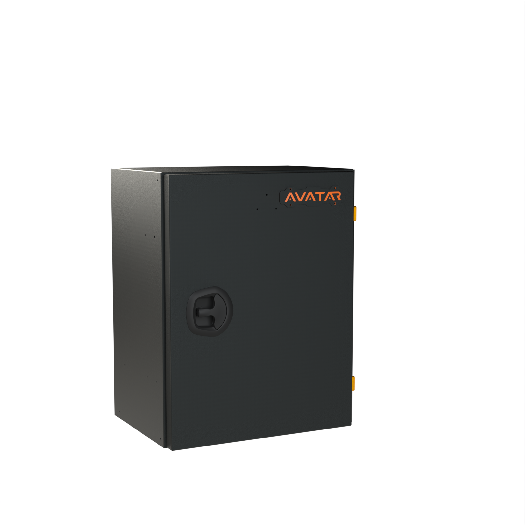 Avatar Offroad Kilo compact van storage box closed, a slim matte black powder coated aluminium case