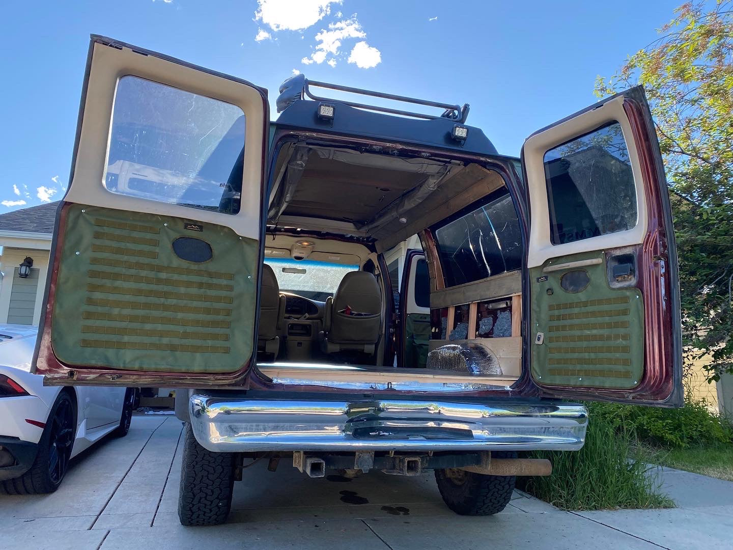 Ford Econoline Back Door - Rear Door Panel Organizer