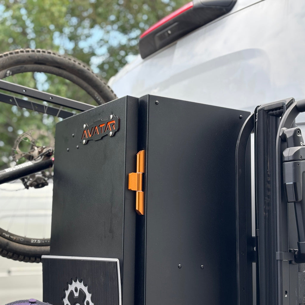 Another angle on the Avatar Offroad Centi Wide Van Storage Box, part of the Avatar Offroad van storage and overland range