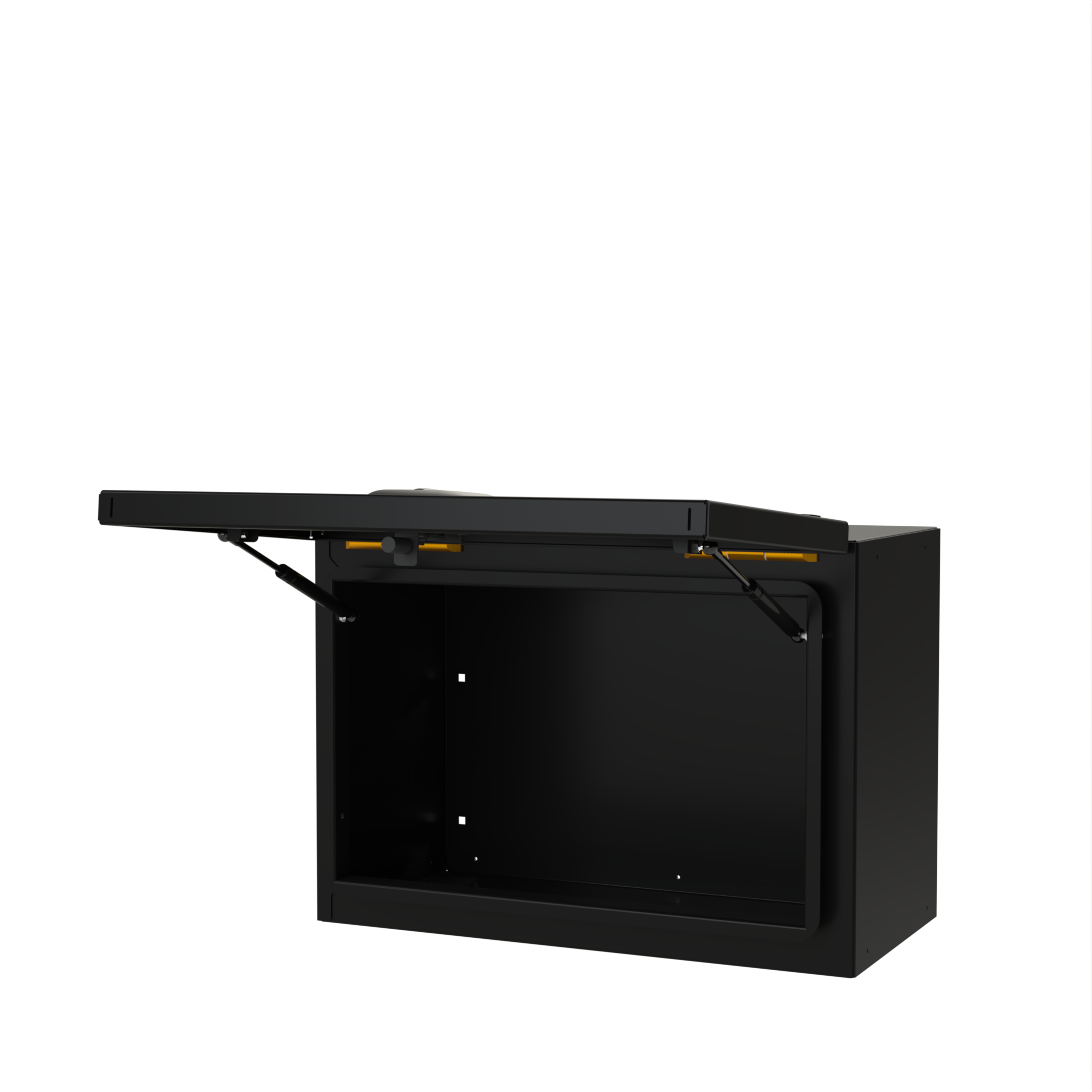 Open view of the Avatar Offroad Deka Small Rear Door Storage Box, part of the Avatar Offroad van storage and overland range