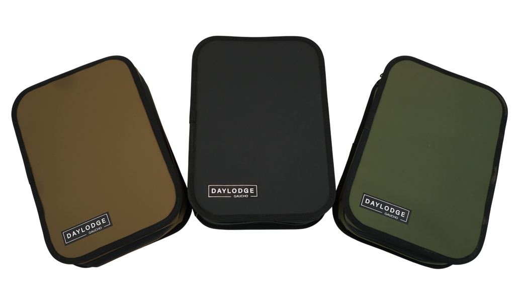Alternate view of the DAYLODGE Gaucho Kitchen Case, part of a vehicle based camp and travel setup