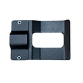 Avatar Offroad door handle extension for the Sprinter, a black bracket that clears mounted storage boxes
