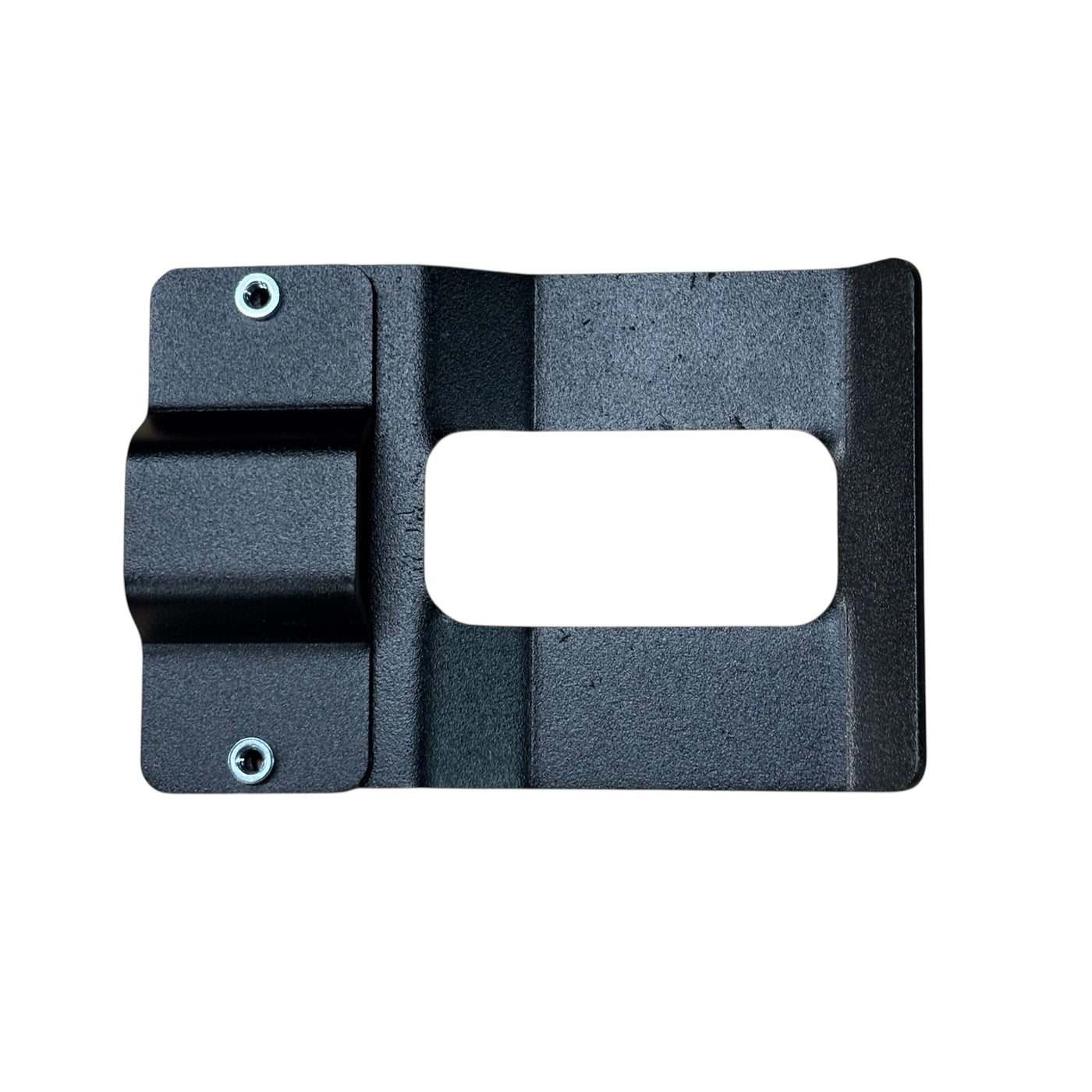 Avatar Offroad door handle extension for the Sprinter, a black bracket that clears mounted storage boxes