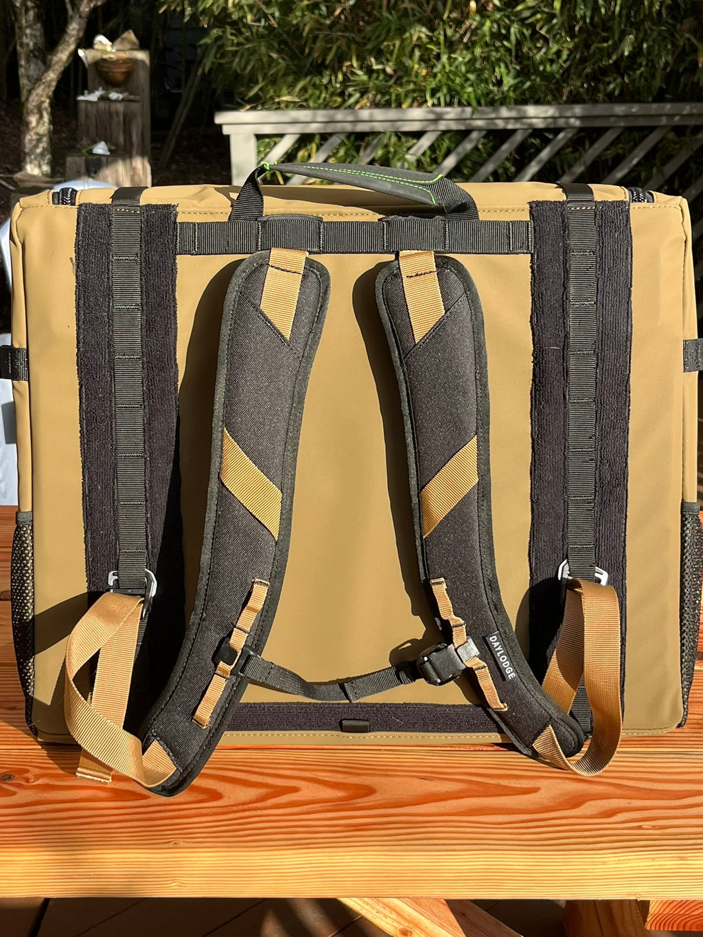Alternate view of the DAYLODGE Workspace Backpack Straps, part of a vehicle based camp and travel setup