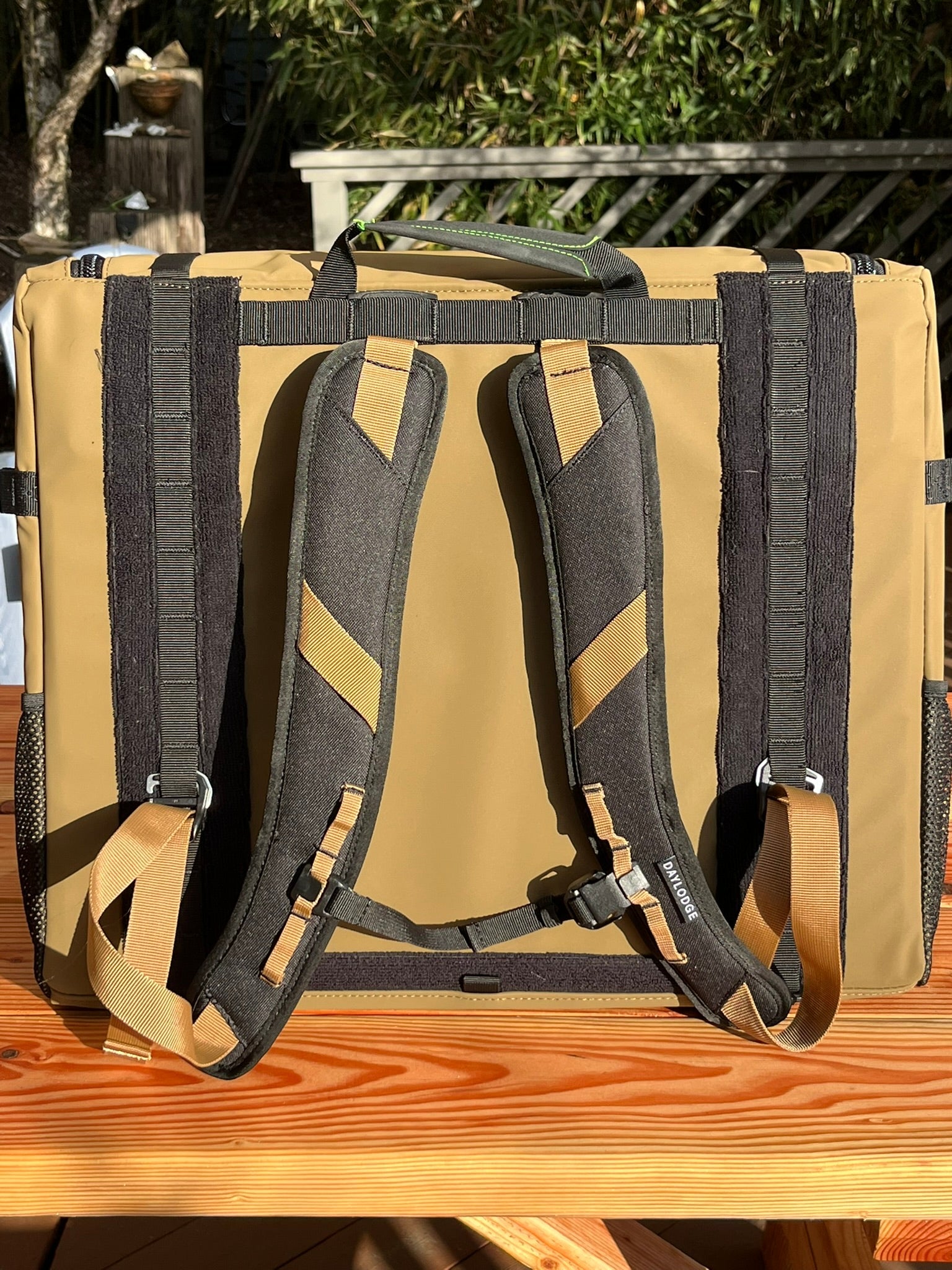 Alternate view of the DAYLODGE Workspace Backpack Straps, part of a vehicle based camp and travel setup