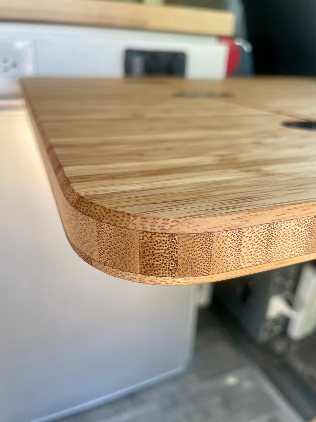 Folding Bamboo Lagun Table 3/4" Thick For Camper Vans and RVs