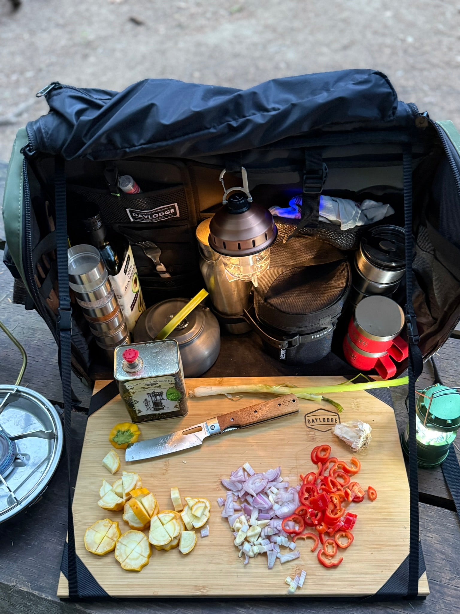 Additional view of the DAYLODGE Workspace Mobile Camp Kitchen, part of a vehicle based camp and travel setup