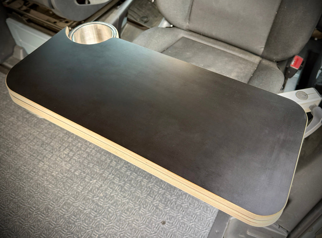 Hex-Duo Folding Black Hex Lagun Table 3/4" For Camper Vans and RVs