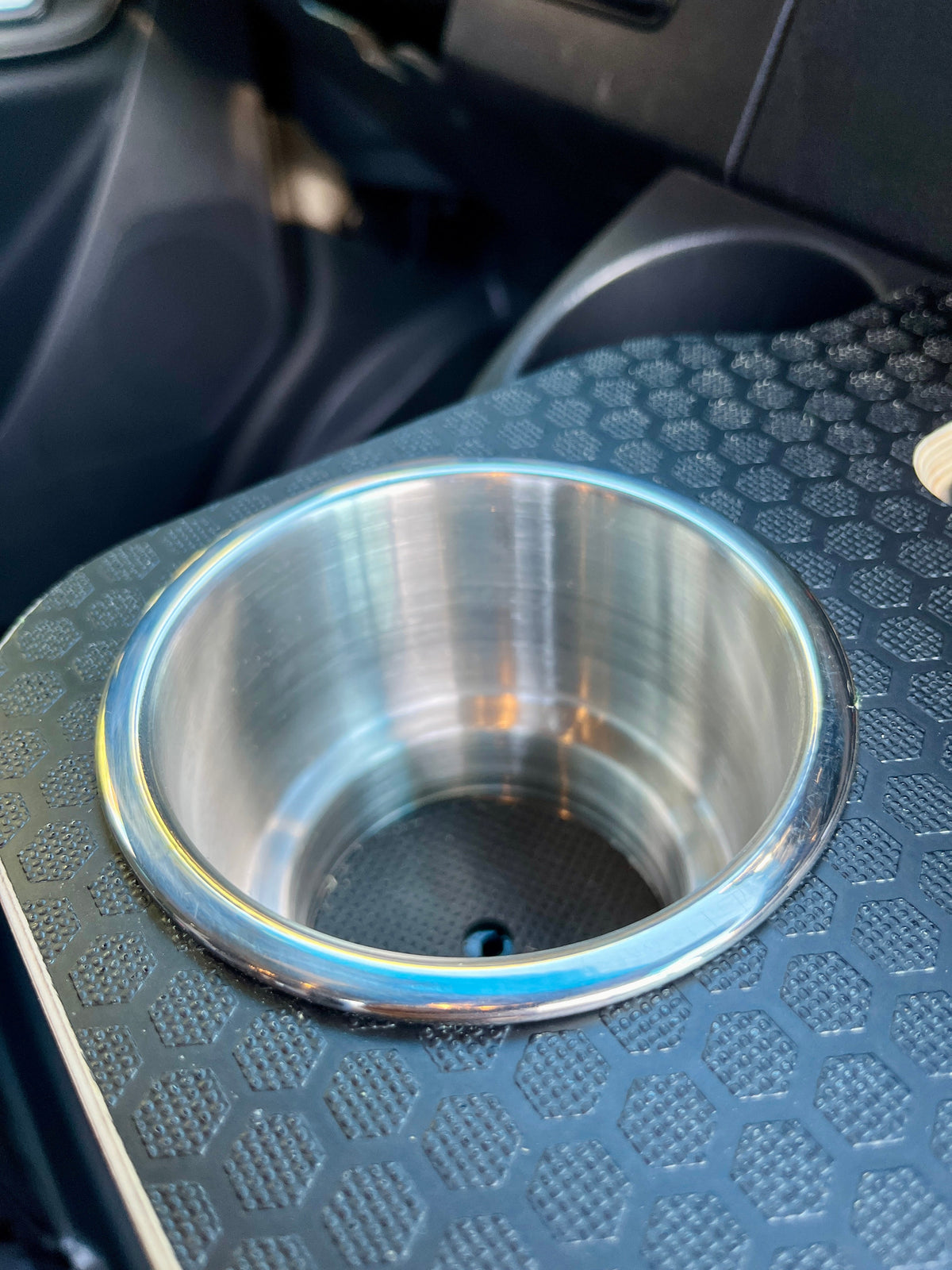 Mercedes Sprinter VS30 19-Current Black Hex Cup Holder Snack Tray