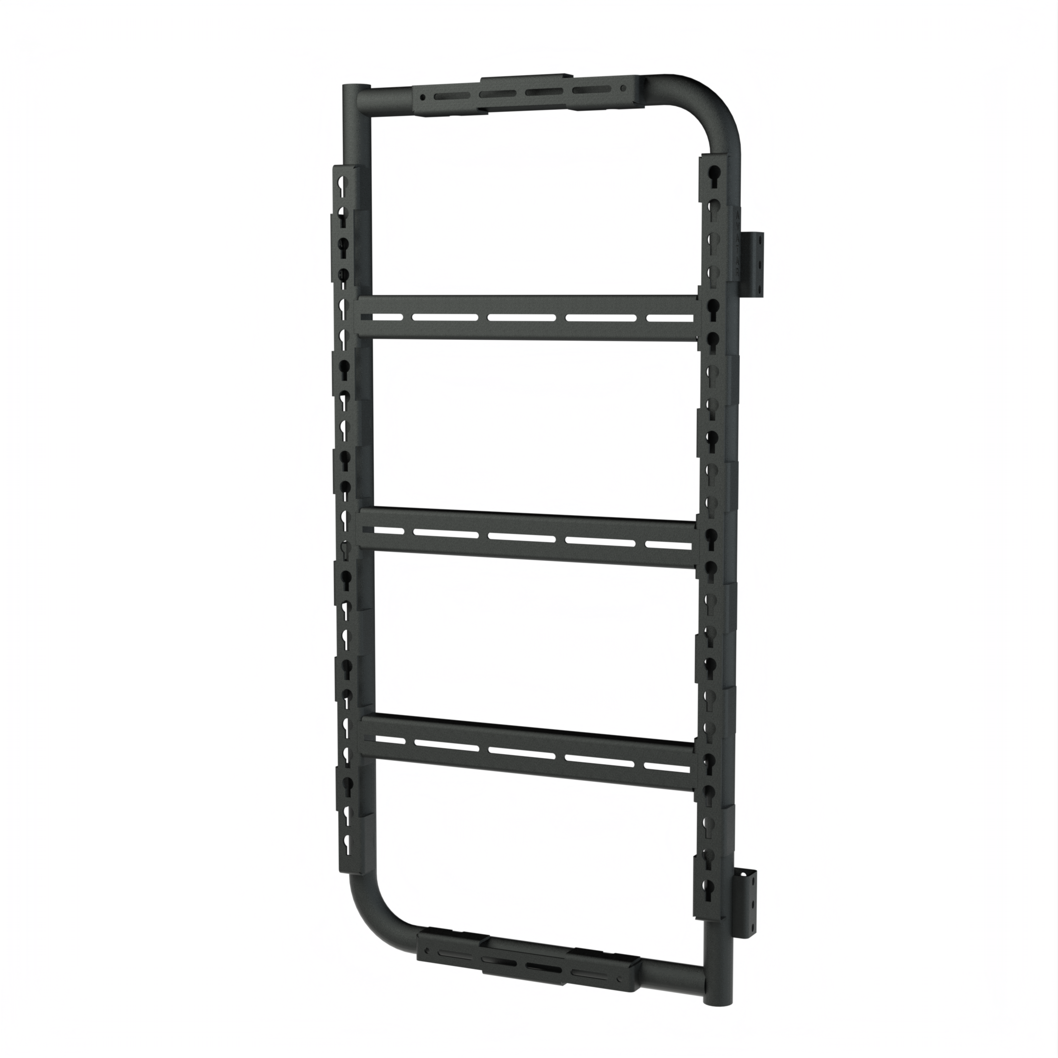Gallery view of the Avatar Offroad Massif Van Rear Door Storage System, fitted to an overland van build