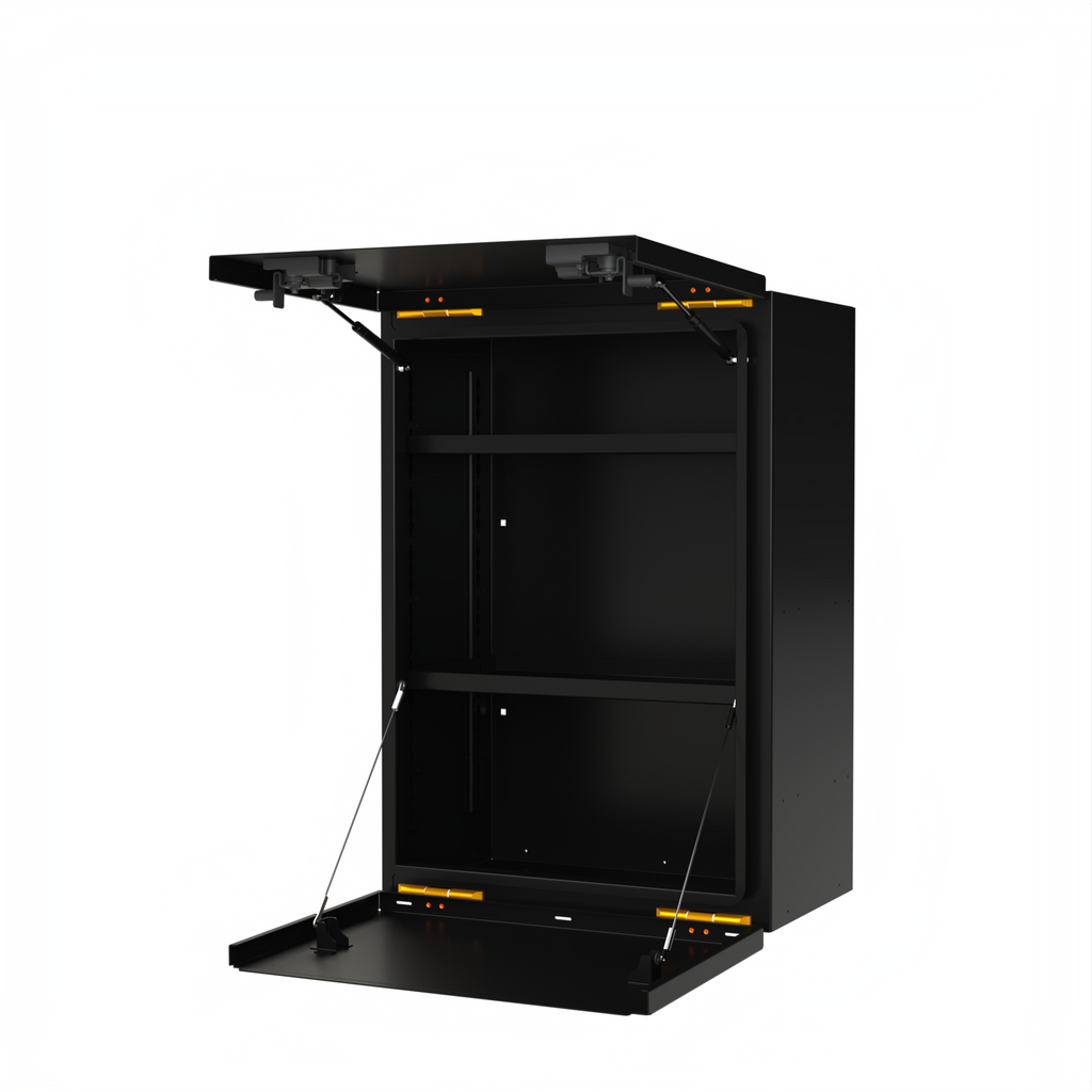 Open view of the Avatar Offroad Mega Large Van Storage Box, part of the Avatar Offroad van storage and overland range