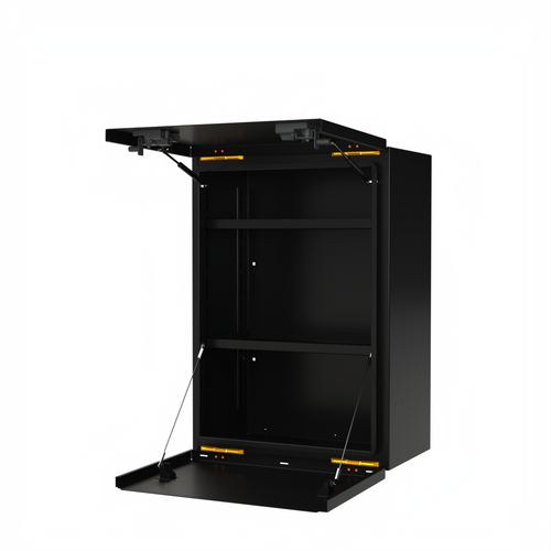 Open view of the Avatar Offroad Mega Large Van Storage Box, part of the Avatar Offroad van storage and overland range