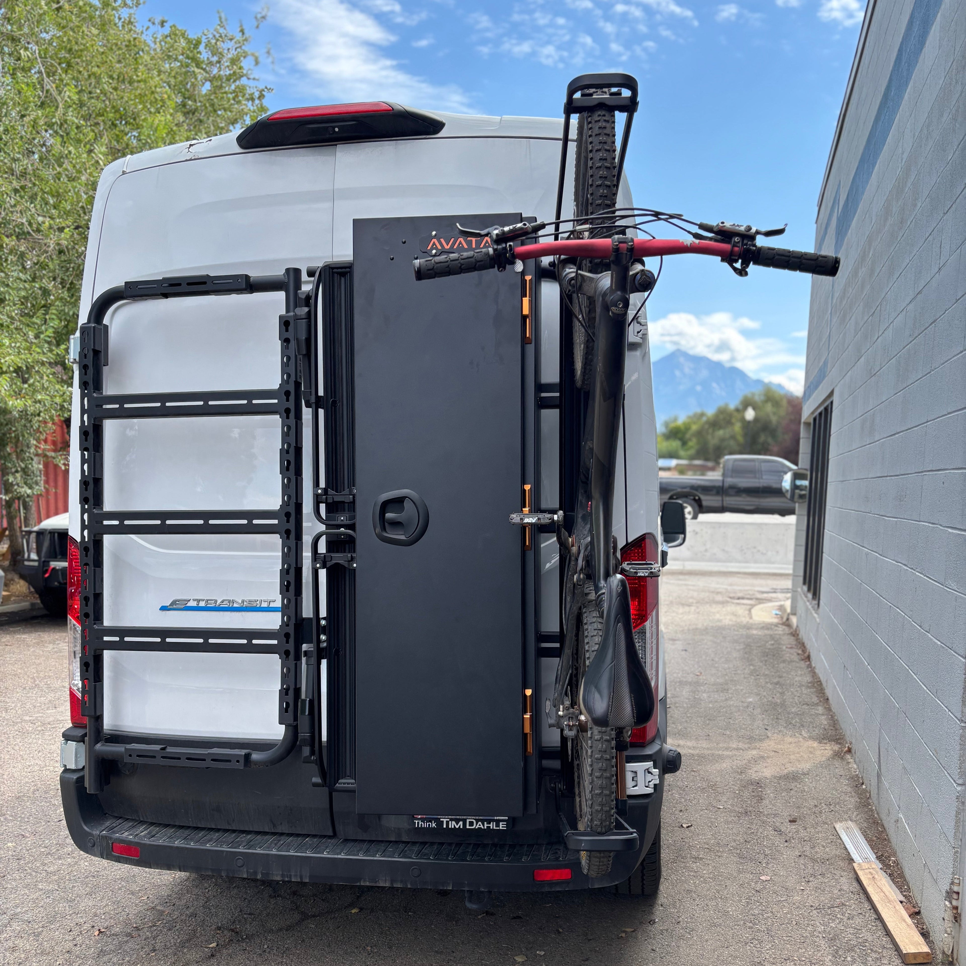 Close up of the Avatar Offroad Centi Wide Van Storage Box, part of the Avatar Offroad van storage and overland range