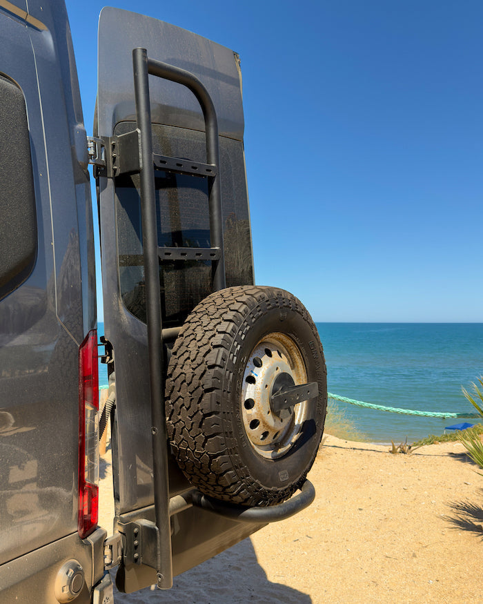 TRANSIT REAR TIRE CARRIER LADDER