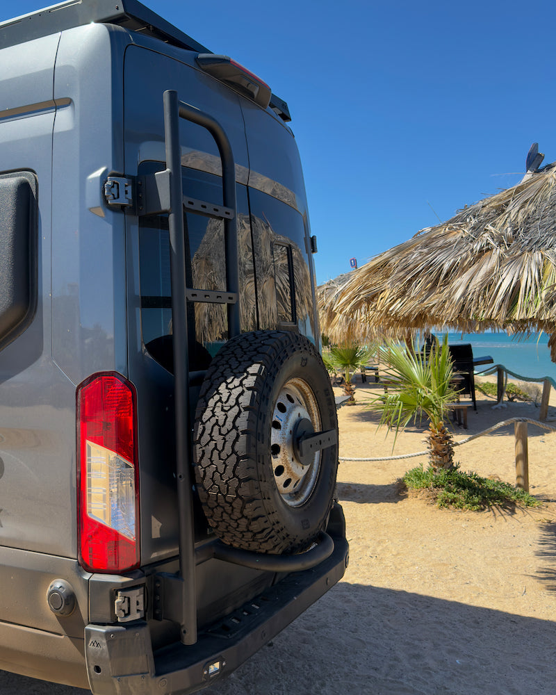 TRANSIT REAR TIRE CARRIER LADDER