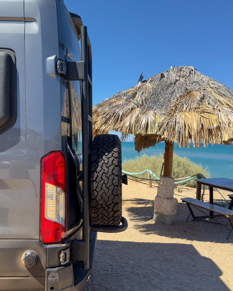 TRANSIT REAR TIRE CARRIER LADDER