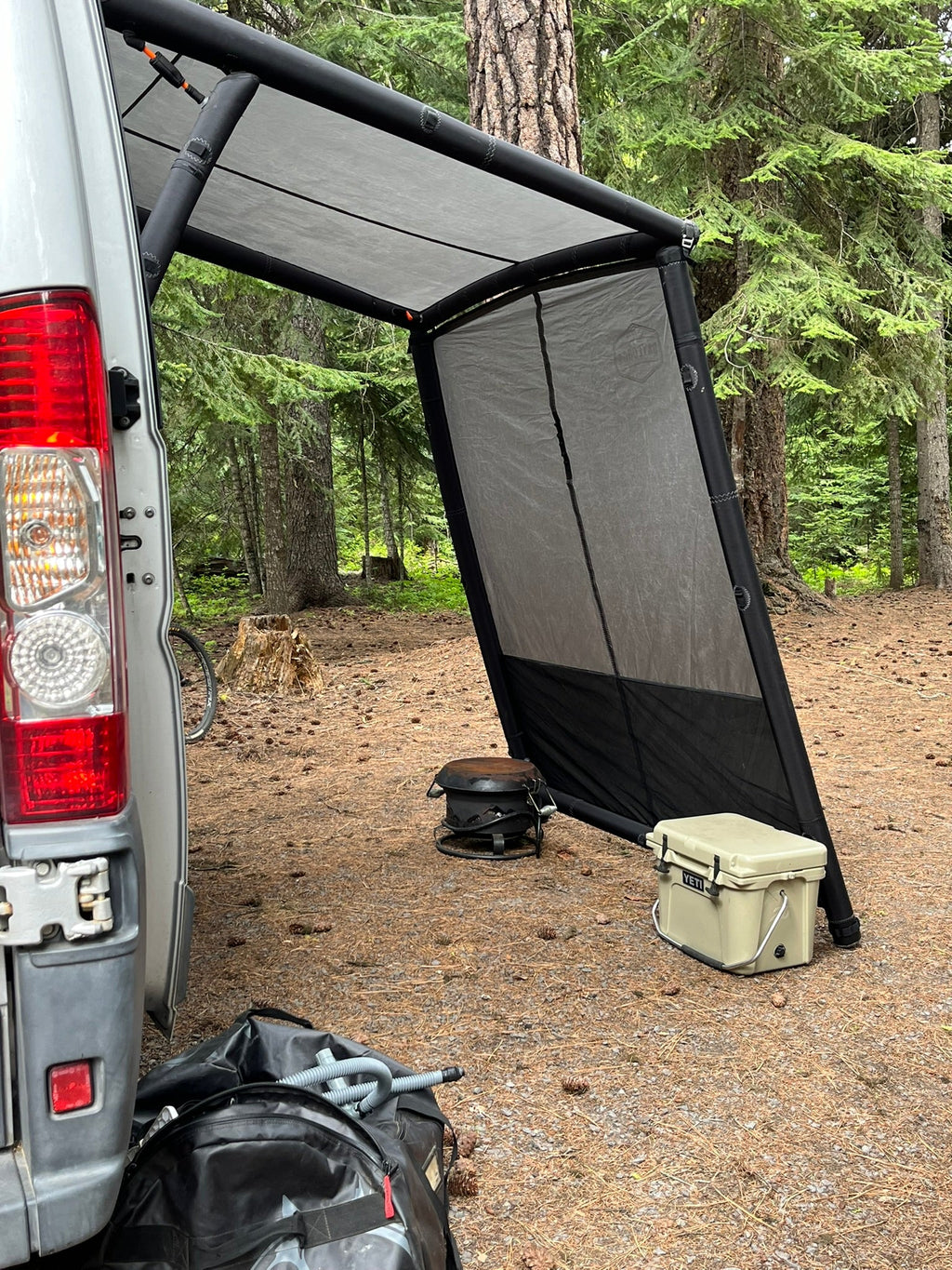 Product view of the DAYLODGE AirHaven 40 Annex Wall Kit, part of a vehicle based camp and travel setup