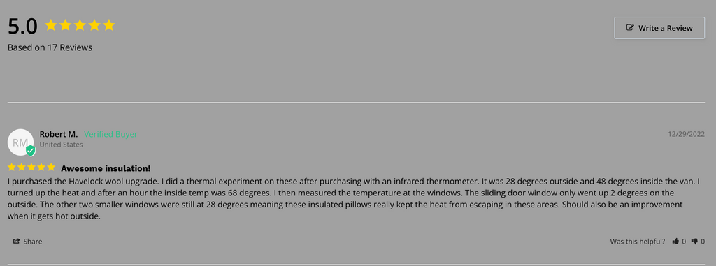 Revel Insulated Window Pillow - Rear Bedroom only