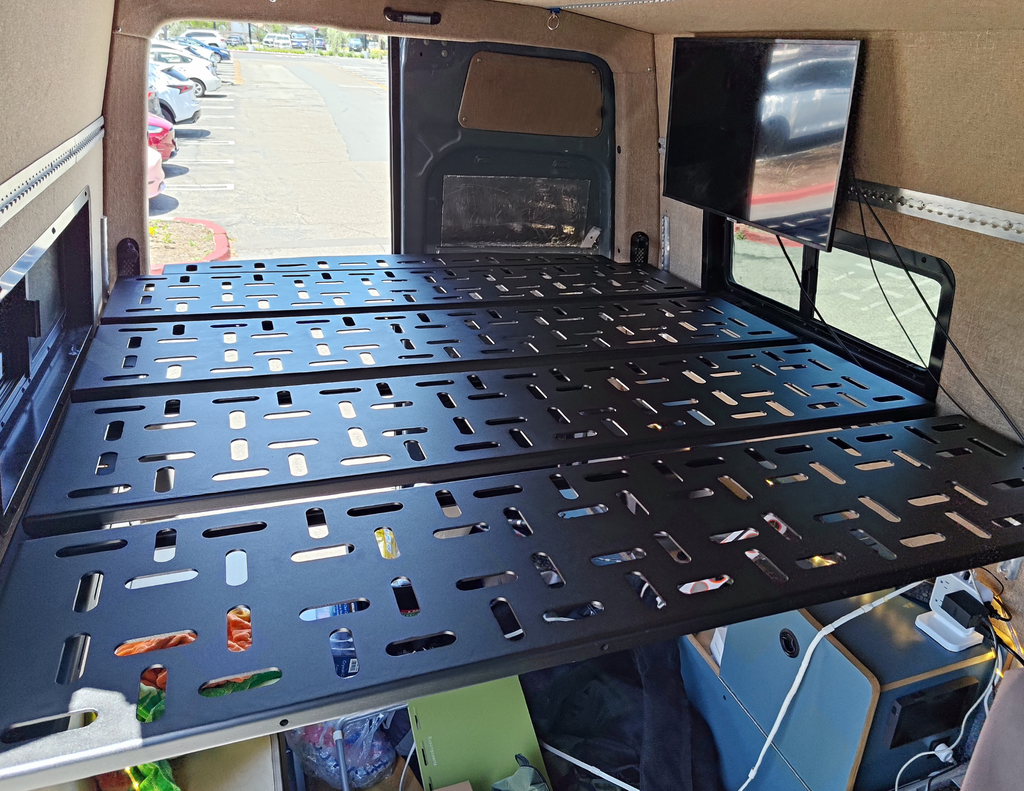 SPRINTER VAN PLATFORM 4-PANEL ALL ALUMINUM BED SYSTEM