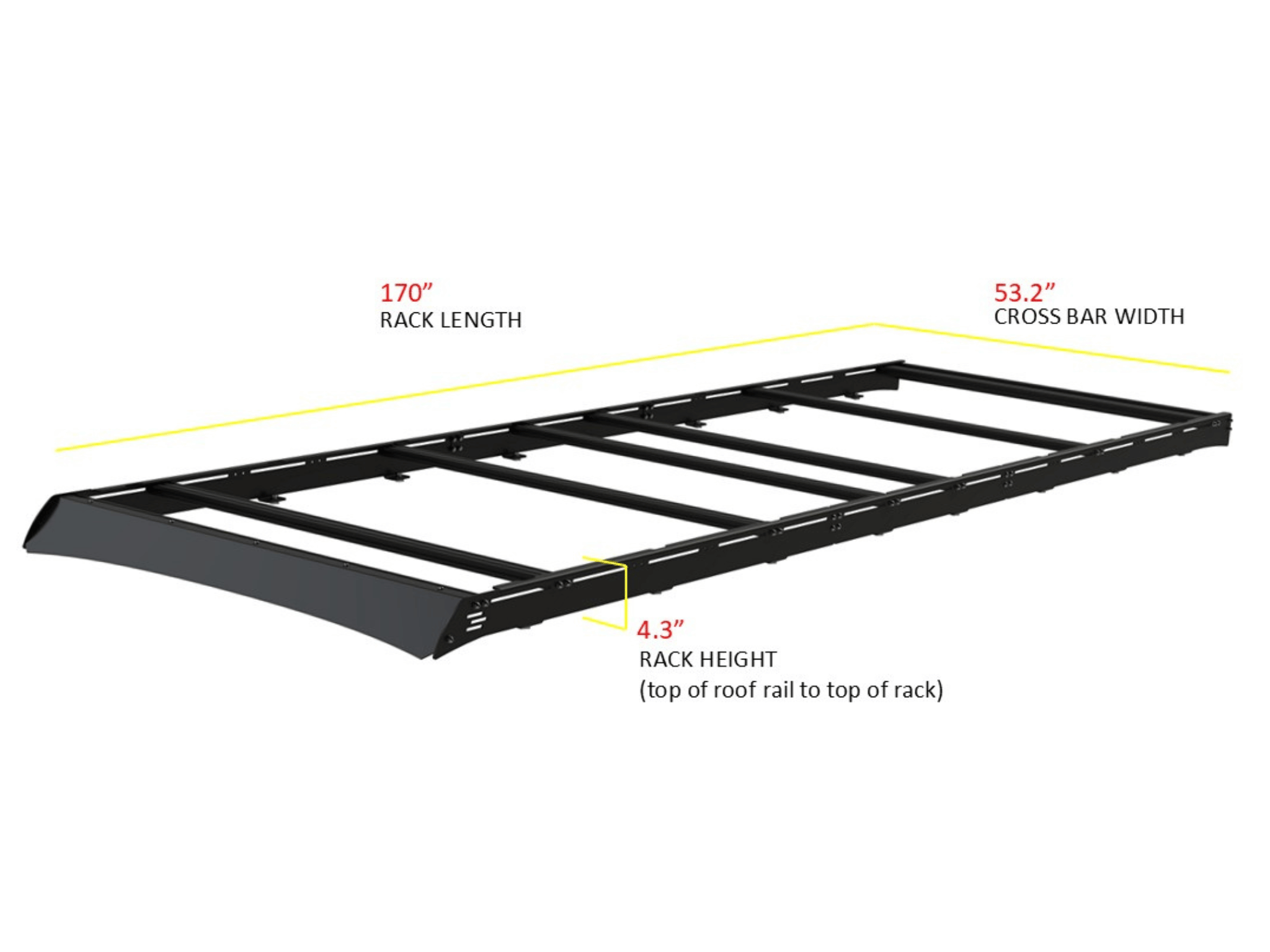 SPRINTER 170" HIGH ROOF STEALTH 2.0 ROOF RACK