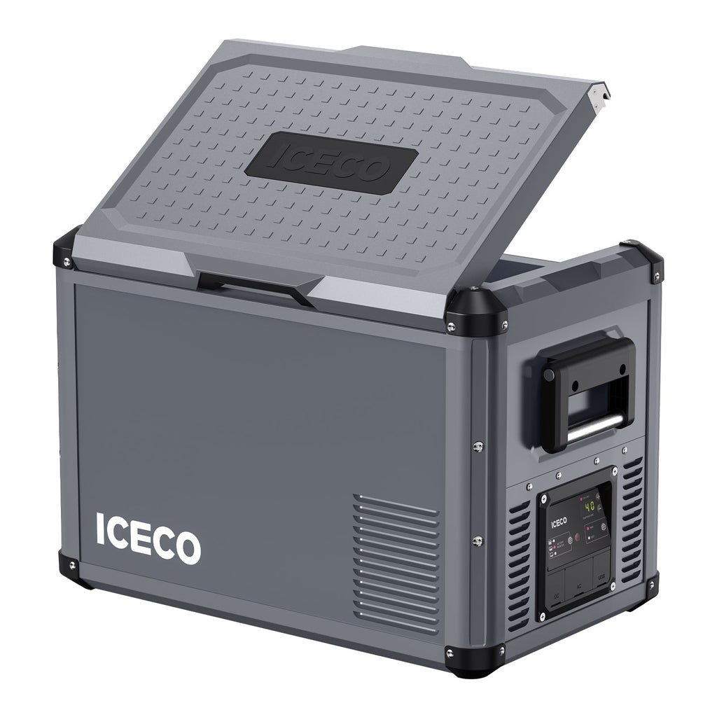 Gallery view of the ICECO VL45ProS Single Zone Portable Fridge Freezer, a 12 volt compressor fridge for overland travel