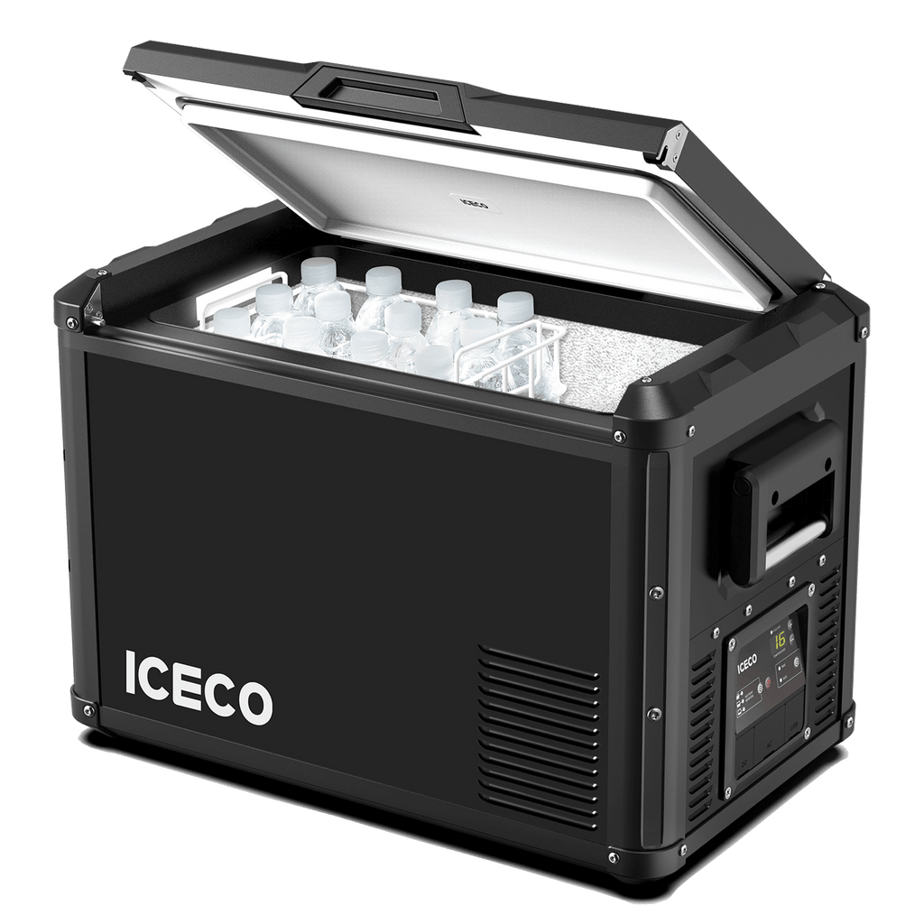 Alternate view of the ICECO VL45ProS Single Zone Portable Fridge Freezer, a 12 volt compressor fridge for overland travel