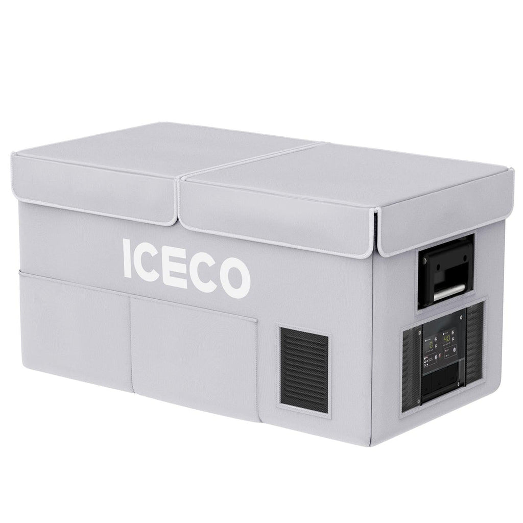 ICECO insulated cover for the VL75ProD fridge, a quilted protective cover for the chest fridge