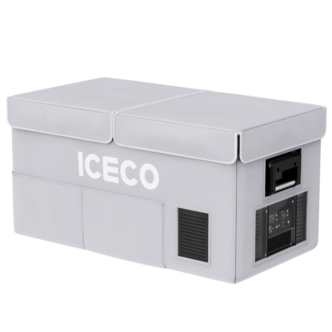 ICECO insulated cover for the VL75ProD fridge, a quilted protective cover for the chest fridge