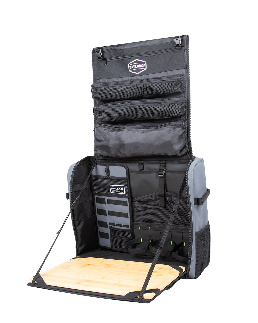 Product view of the DAYLODGE Workspace Mobile Camp Kitchen, part of a vehicle based camp and travel setup