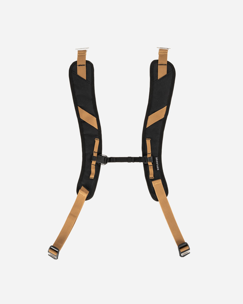 DAYLODGE Workspace backpack straps shown in a studio view, padded shoulder straps for the field bag