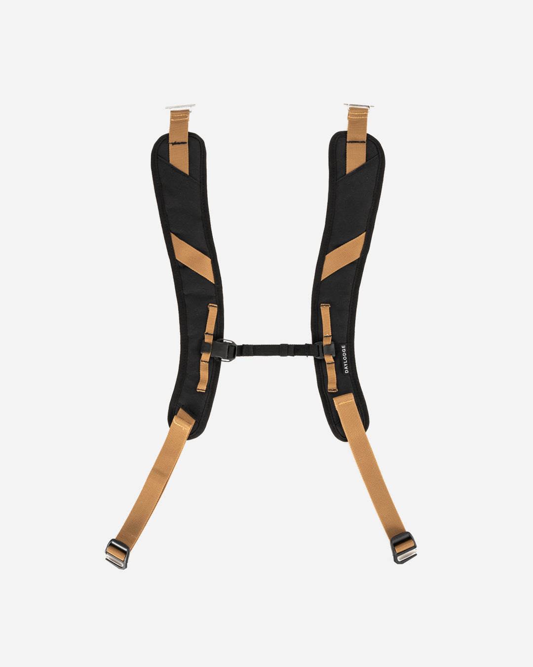 DAYLODGE Workspace backpack straps shown in a studio view, padded shoulder straps for the field bag