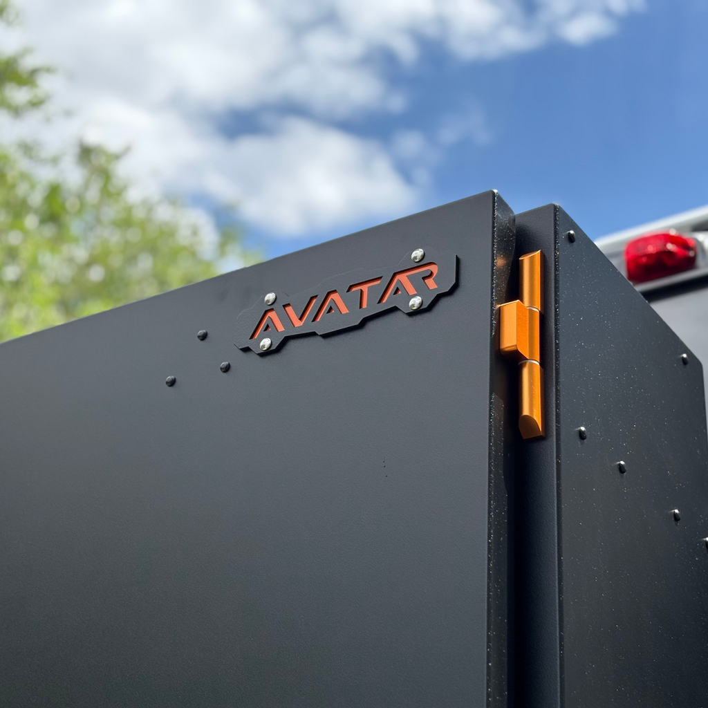 Wider view of the Avatar Offroad Caddie Golf Club Storage Box, part of the Avatar Offroad van storage and overland range